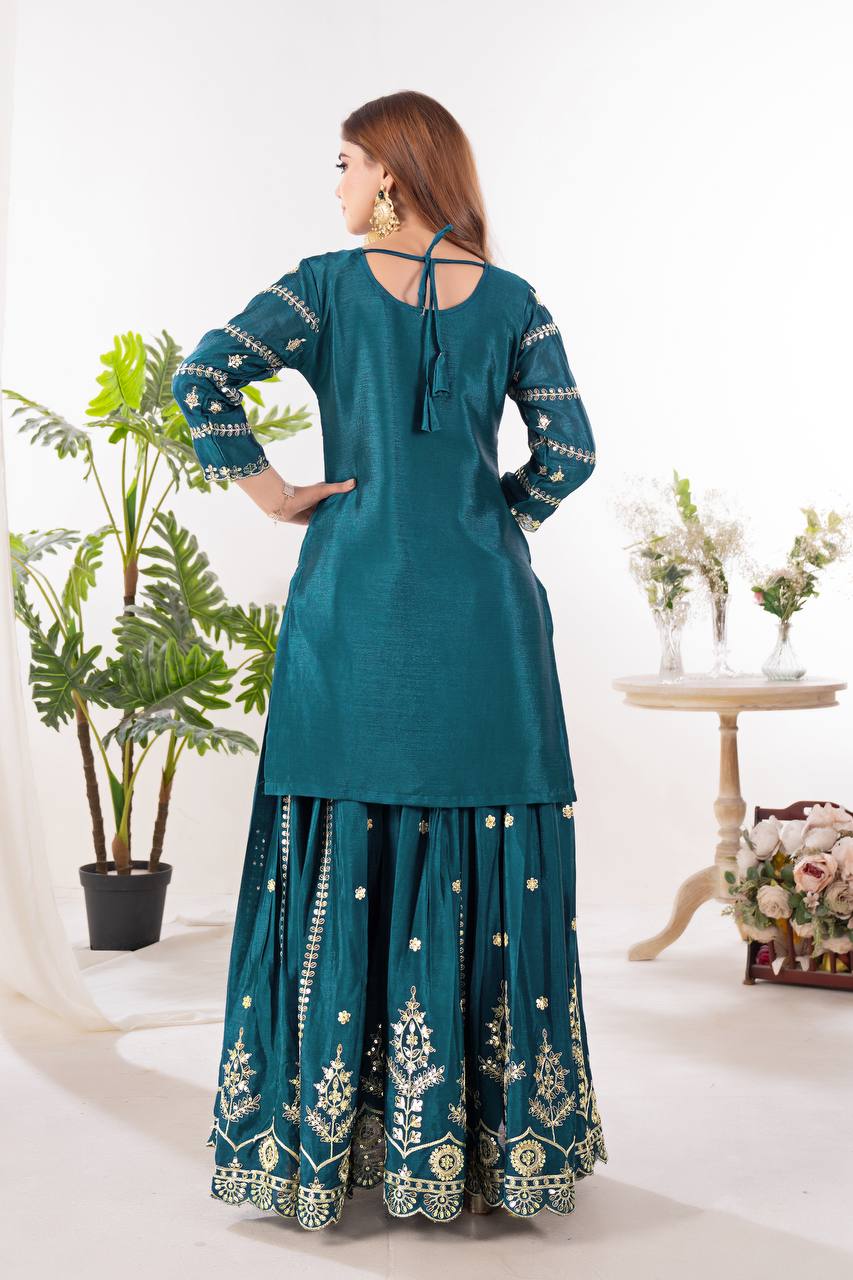 The Rani Pink Ceremonial Heritage Gharara